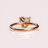 Lab Grown Diamond Solitaire Heart Ring, 14kt Solid Gold Bridal Rings