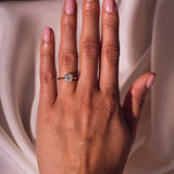 Lab Grown Diamond Solitaire Heart Ring, 14kt Solid Gold Bridal Rings