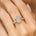 Pear Cut Opal with Graduated Diamonds Ring - GeumJewels