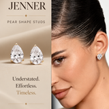Pear Cut Lab Grown Diamond Stud Earrings – Celebrity-Inspired Elegance - GeumJewels