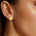 Heart Shaped Yellow Sapphire Halo Diamond Stud Earrings - GeumJewels