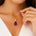 Illussion Set Diamond Pendant with Pear Cut Amethyst - GeumJewels