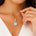Illussion Set Diamond Pendant with Pear Cut Aquamarine - GeumJewels