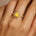 Classic Pear Shaped Citrine Halo Diamond Engagement Ring - GeumJewels