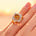 Oval Solitaire Citrine Baguette and Round Diamond Cocktail Ring - GeumJewels