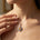 Art Deco Inspired Teardrop Citrine Diamond Pendant - GeumJewels
