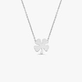 14K Four Leaf Clover Charm Necklace - GeumJewels
