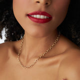 14k Oval Link Cable Chain Necklace - GeumJewels