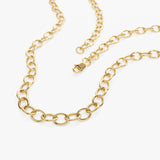 14k Oval Link Cable Chain Necklace - GeumJewels