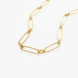 14k Oval Link Chain Necklace - GeumJewels