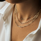 14k Oval Link Chain Necklace - GeumJewels