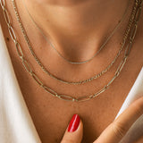 14k Oval Link Chain Necklace - GeumJewels