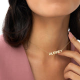 14K Bubble Name Necklace