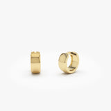 14K Chunky Gold Huggies - GeumJewels