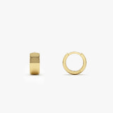 14K Chunky Gold Huggies - GeumJewels