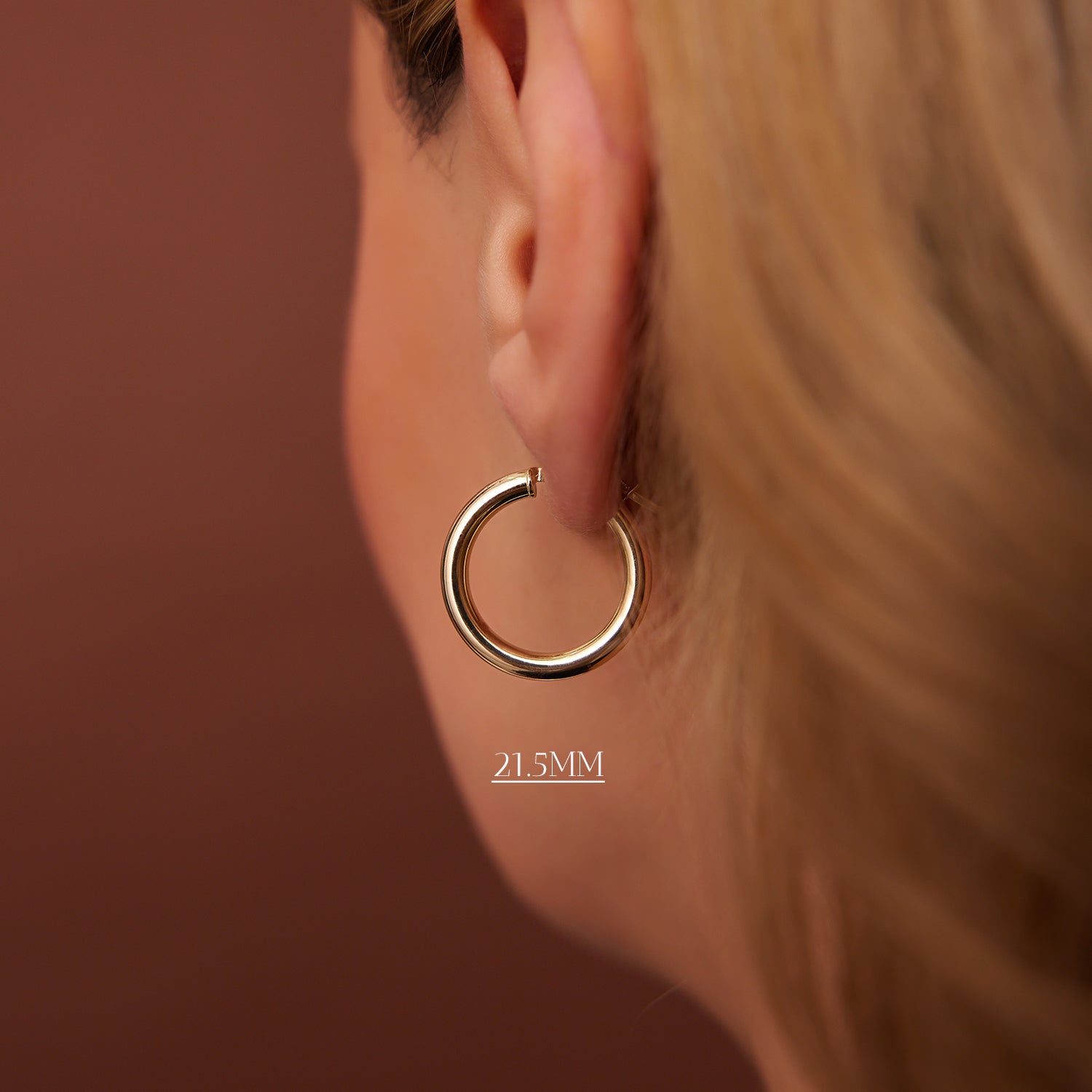 14k Gold Hoops 14-21.5-26.5 MM - GeumJewels