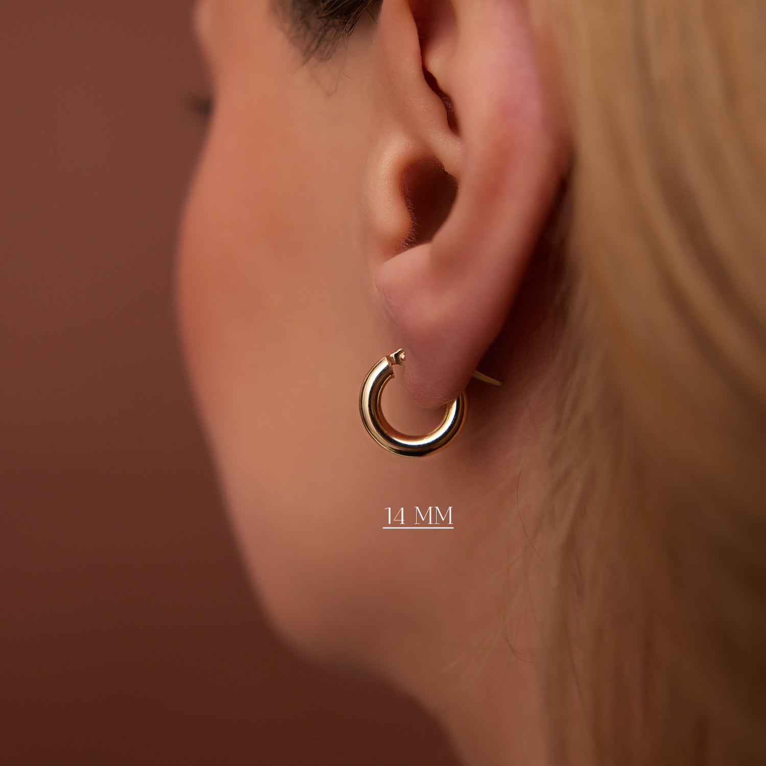 14k Gold Hoops 14-21.5-26.5 MM - GeumJewels