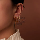 14k Gold Hoops 14-21.5-26.5 MM - GeumJewels