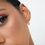 14k Braided 3MM Twist Earrings - GeumJewels