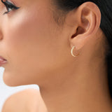 14k Braided 3MM Twist Earrings - GeumJewels