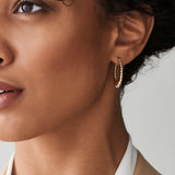 14k Gold Bold Twisted Women's Earrings - GeumJewels