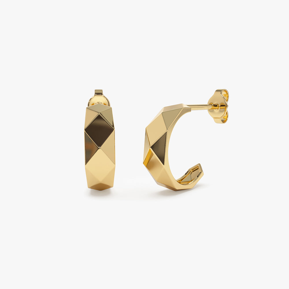 14k Gold Statement Earring - GeumJewels