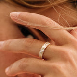 14k Step Baguette Diamond Ring - GeumJewels