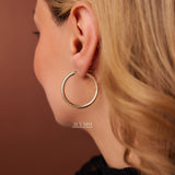 14k Gold Hoops 26.5 - 31.5 - 37MM - GeumJewels