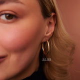 14k Gold Hoops 26.5 - 31.5 - 37MM - GeumJewels