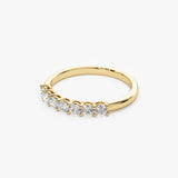 14k 7 Stone Basket Setting Shared Prong 0.40ctw - GeumJewels