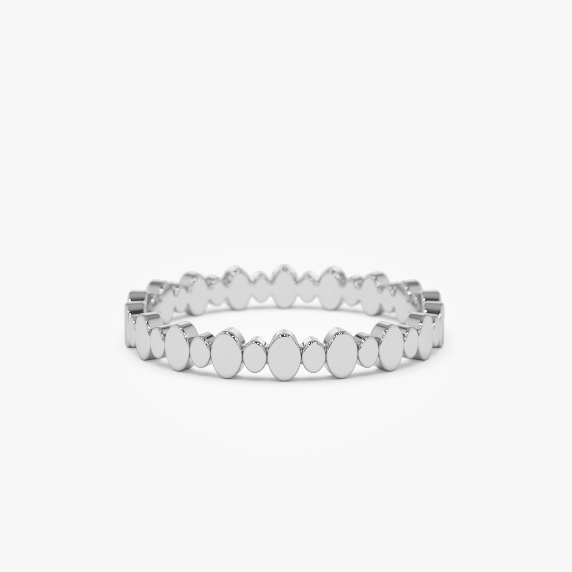 14k Alternating Size Oval Ring - GeumJewels