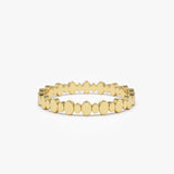14k Alternating Size Oval Ring - GeumJewels