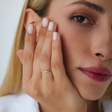 14k Alternating Size Oval Ring - GeumJewels