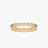14k Alternating Size Oval Ring - GeumJewels