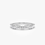 14k Asymetrical Baguette Diamonds Ring - GeumJewels