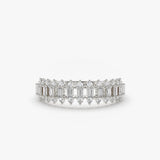 14K Bagguete Diamond Anniversary Ring - GeumJewels