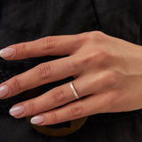 14k Baguette Diamond Wedding Band - GeumJewels
