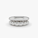 14k Bubble Ring Set - GeumJewels