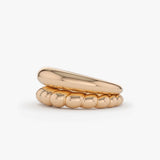 14k Bubble Ring Set - GeumJewels