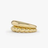14k Bubble Ring Set - GeumJewels