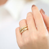 14k Bubble Ring Set - GeumJewels