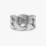 14k Chunky Cuban Curb Chain Link Ring - GeumJewels
