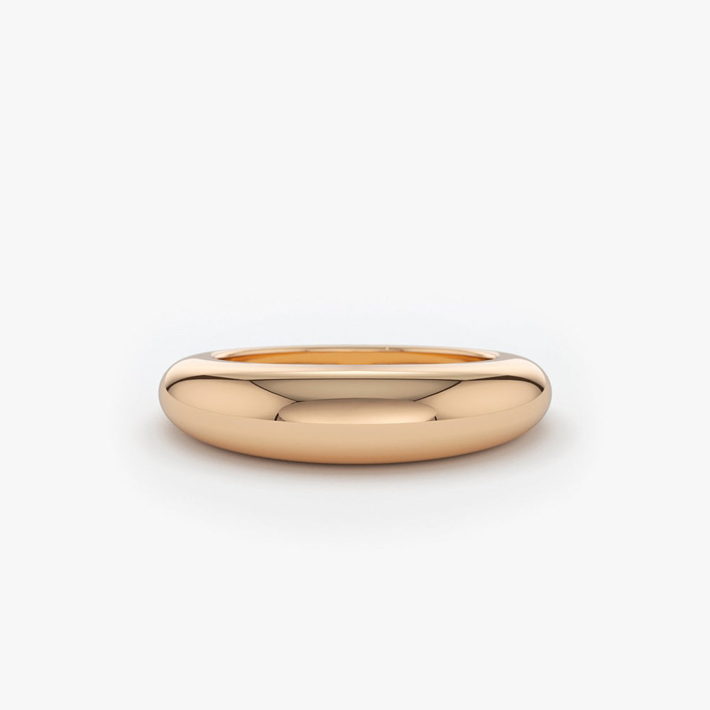 14k Chunky Dome Ring - GeumJewels