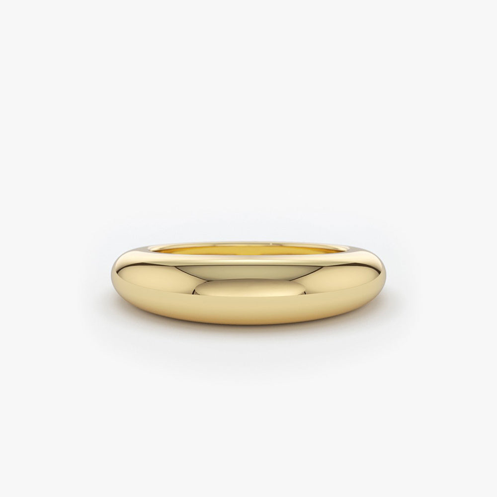 14k Chunky Dome Ring - GeumJewels