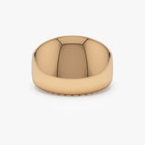 14k Chunky Gold Dome Graduating Statement Ring - GeumJewels