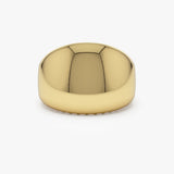 14k Chunky Gold Dome Graduating Statement Ring - GeumJewels