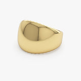 14k Chunky Gold Dome Graduating Statement Ring - GeumJewels