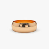 14k Classic 6MM Dome Wedding Ring - GeumJewels