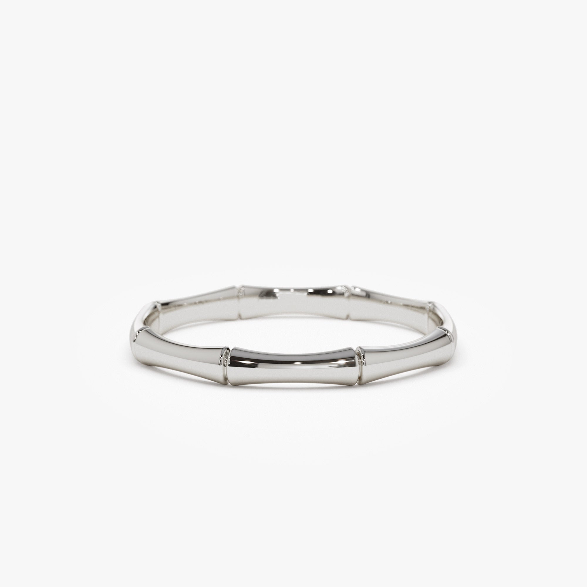 14k Dainty Minimal Bamboo Gold Ring - GeumJewels