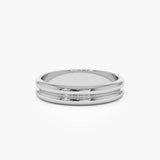 14k Double Dome Band Wedding Ring - GeumJewels